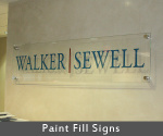 Etched Glass Signs